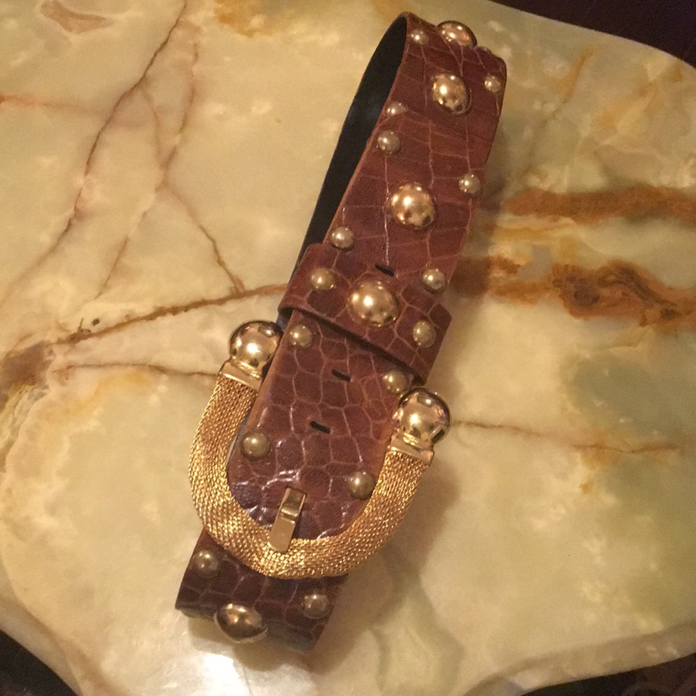 💃Sale💃💥💥Vintage Large Leather Belt by Maarten Dallas